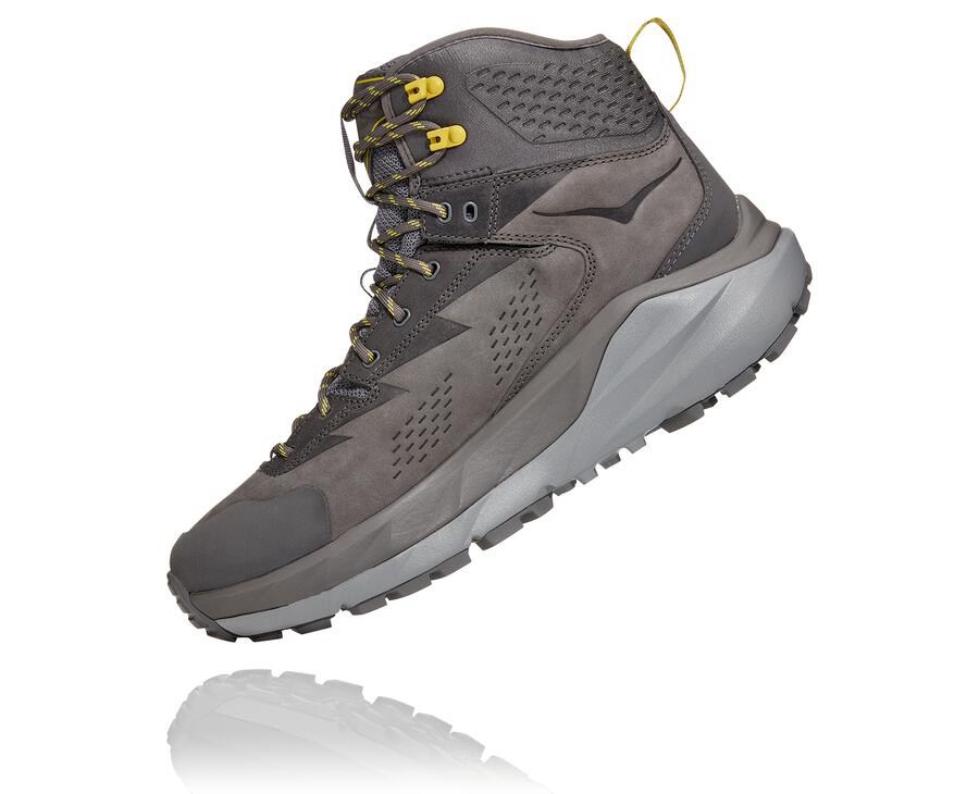 Hoka One One Hiking Boots Mens Grey - Kaha GORE-TEX - 39470ECFY